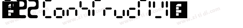 字体名称P22 Constructivi字体转换